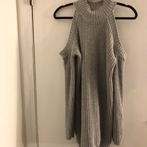 Missguided Grey Sweater Mini Dress